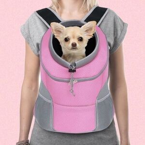 👍🏼Valentine special!!🩷
Pink and Gray Pet Carrier Backpack